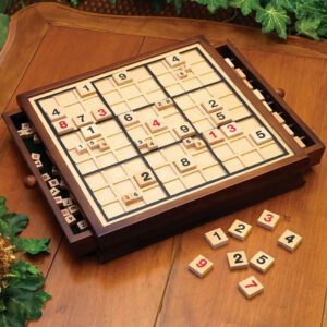 Alternative view of Deluxe Wood Sudoku Game Board & Tray