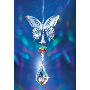 Alternative view of Laser Butterfly Rainbow Crystal Suncatch