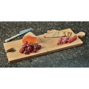 Alternative view of Puzzle Piece Wine & Cheese Board 2-Piece Set