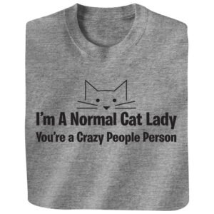 Alternative view of Normal Cat Lady Tee