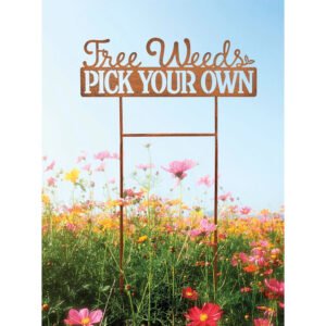 Free Weeds Garden Sign