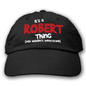 Alternative view of Personalized You Wouldn’t Understand Black Adjustable Embroidered Hat