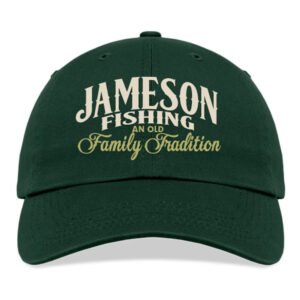 Personalized Fishing Family Tradition Adjustable Embroidered Hat