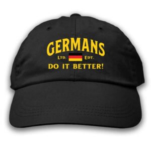 Personalized Germans Do It Better Black Adjustable Embroidered Hat