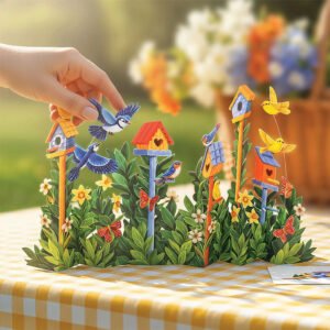 Birdhouse Garden Pop-Up Card