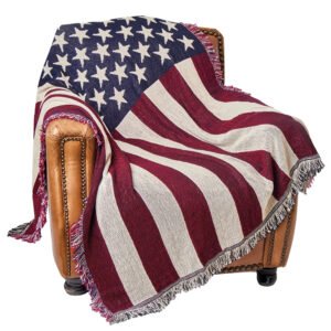 Alternative view of American Flag Throw Blanket