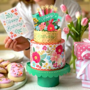 Blooming Birthday Cake Pop-Up Card